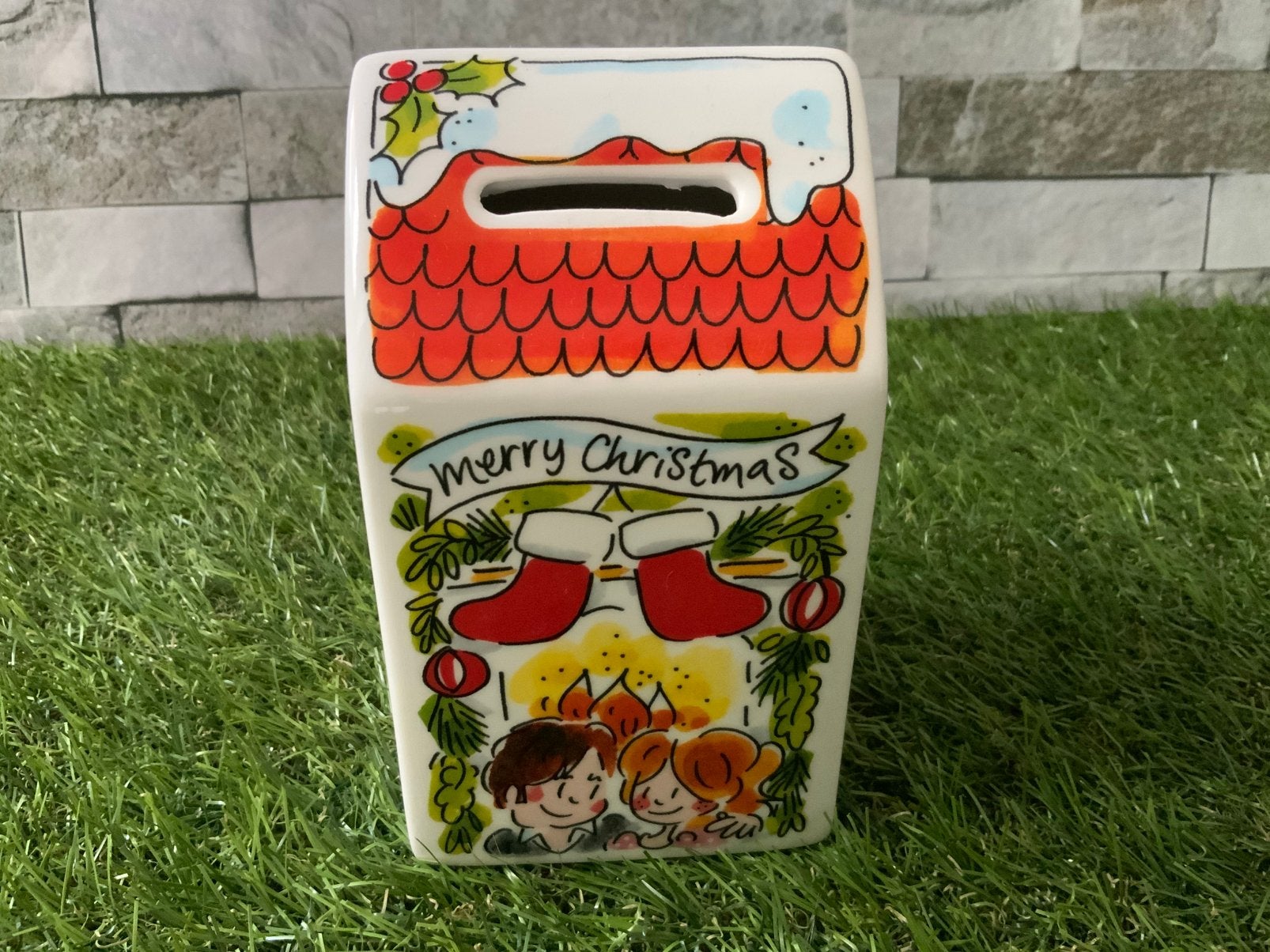 Blond amsterdam Kerst spaarpothuisje, Ophalen of Verzenden, Zo goed als nieuw