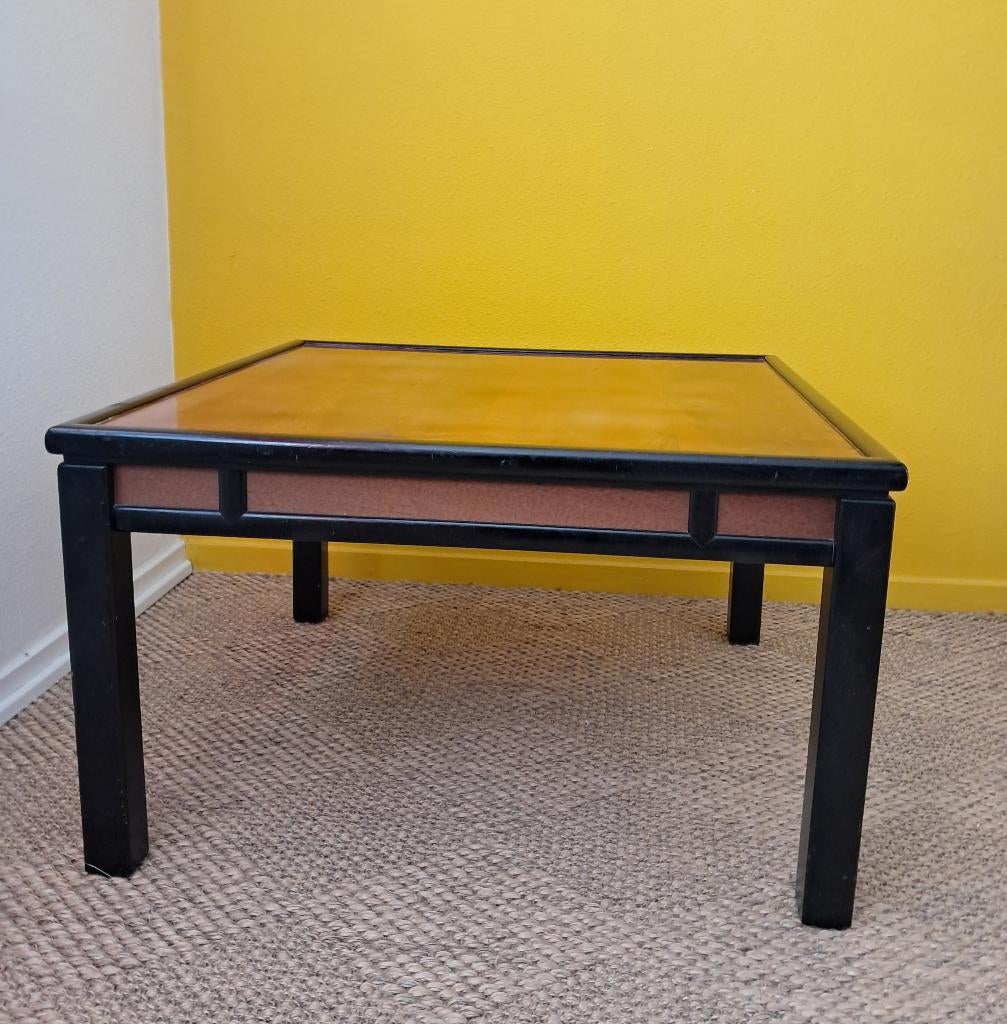 Salontafel mahoniehout, Ophalen, Japandi, Gebruikt, 50 tot 100 cm