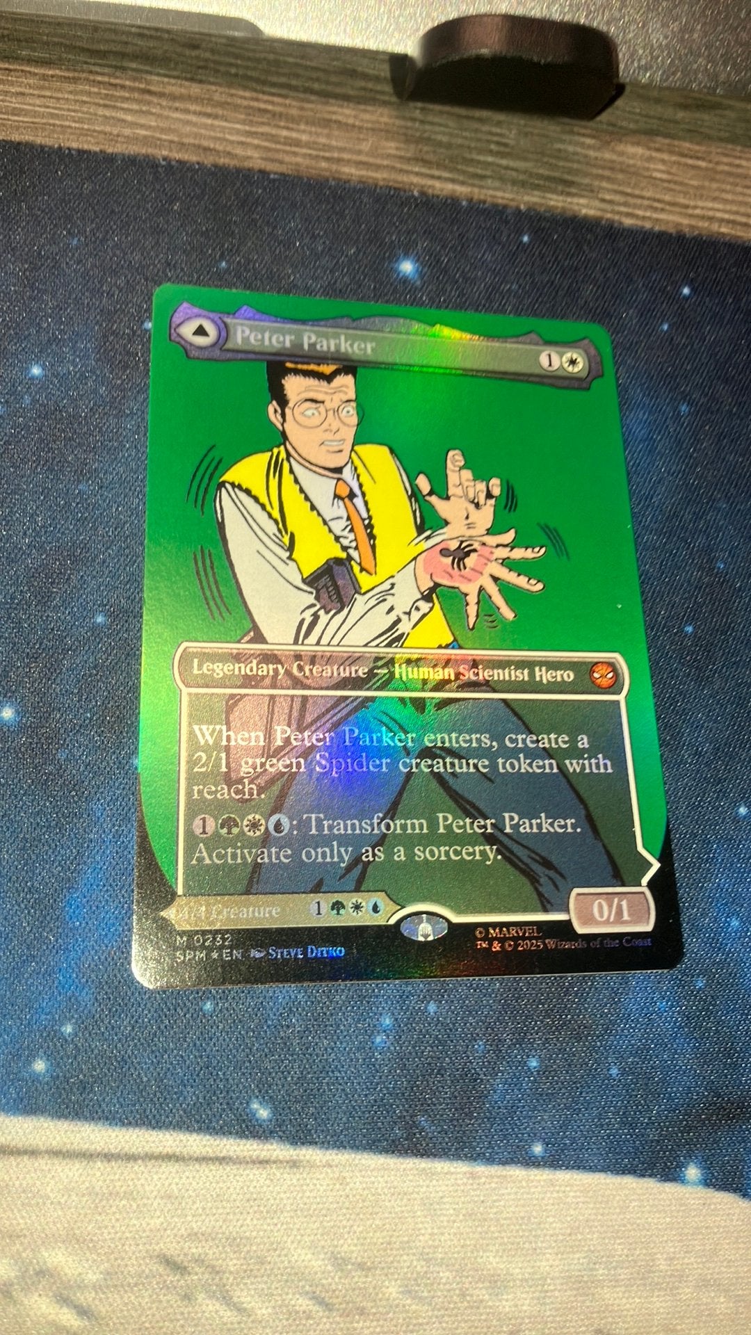 FOIL Peter Parker/Amazing Spiderman, Ophalen of Verzenden, Zo goed als nieuw, Foil