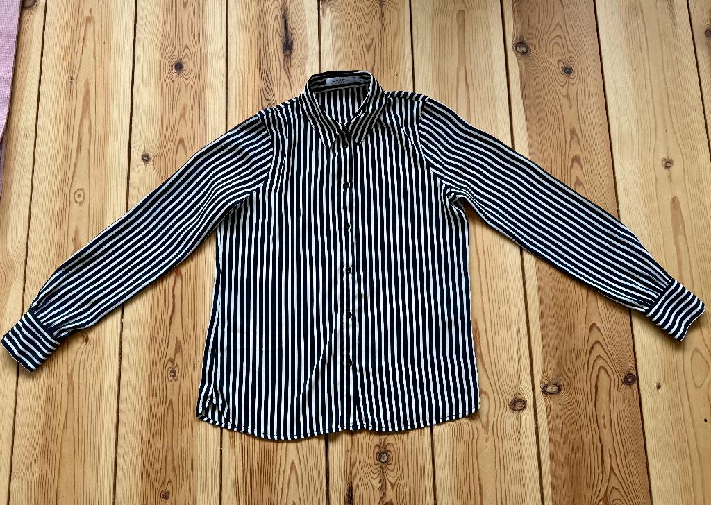 Costes blouse - Wit Zwart Streep - Maat Small / maat 36, Kleding | Dames, Zwart, Ophalen of Verzenden, Zo goed als nieuw, Costes
