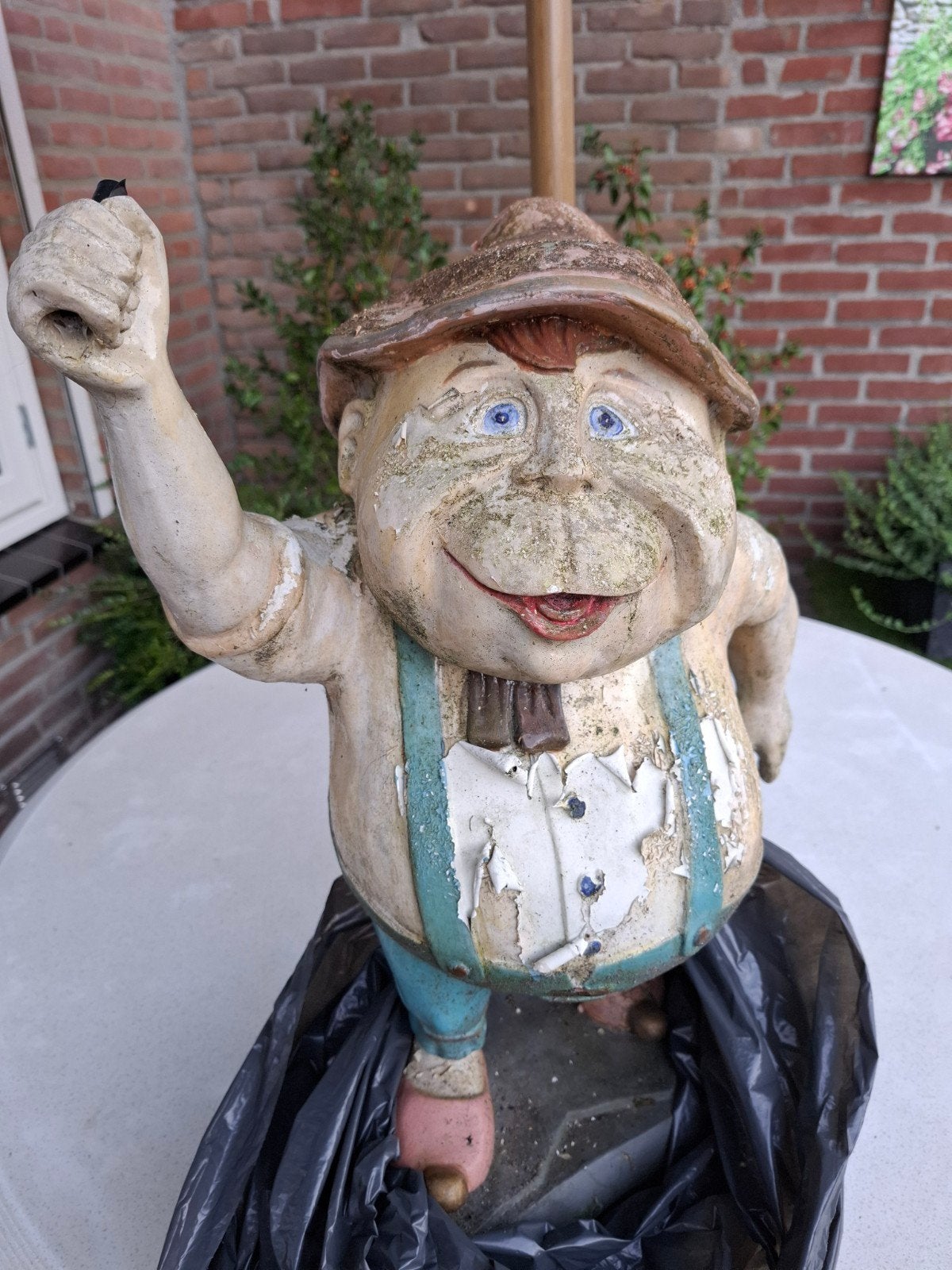 Tuinlaaf schilderen, WIE KAN HET???, Ophalen