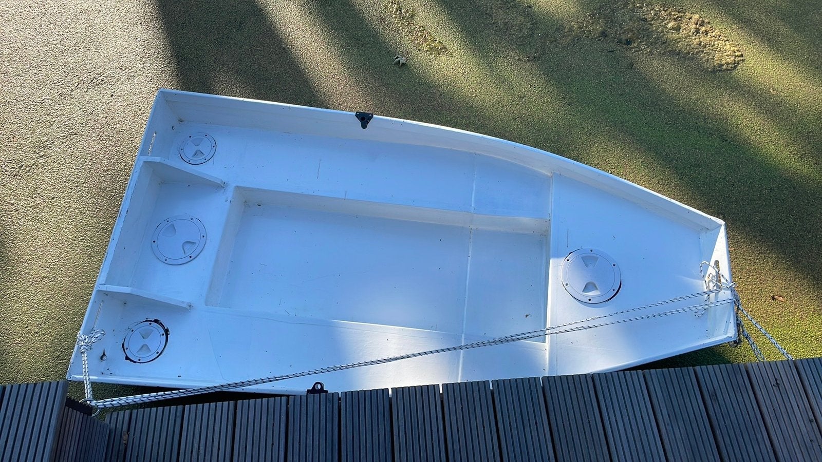 Witte roeiboot / bijboot - Ideaal voor vissen of recreatie, Ophalen, Gebruikt, 1-persoons