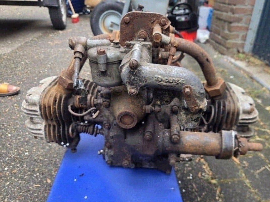 Douglas flat-twin motorblok, Ophalen, Gebruikt