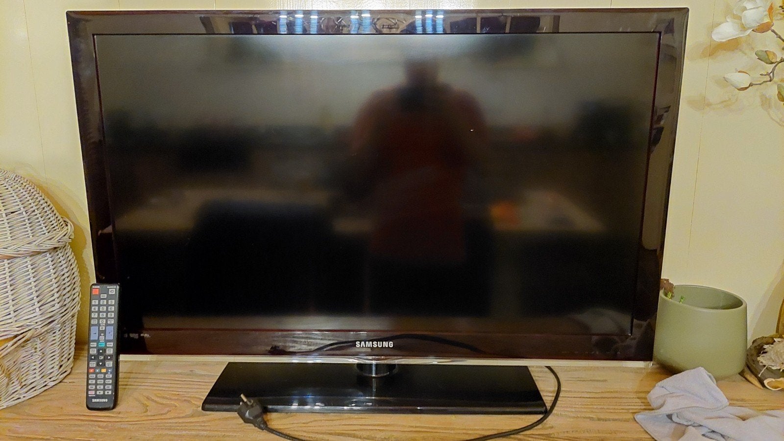 samsung TV, 40 inch., Ophalen, Gebruikt, 50 Hz, LCD