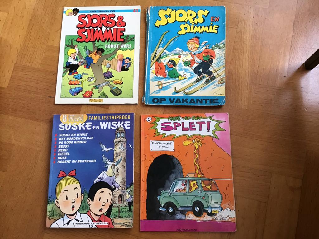 Diverse stripboeken: Sjors & Sjimmie, Suske en Wiske, Splet!, Meerdere stripboeken, Ophalen of Verzenden, Zo goed als nieuw