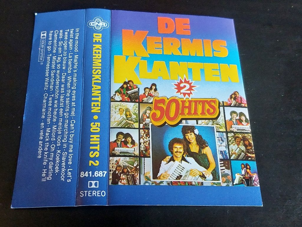 DE KERMISKLANTEN	50 HITS 2 (MC), 1 bandje, Ophalen of Verzenden, Zo goed als nieuw, Origineel