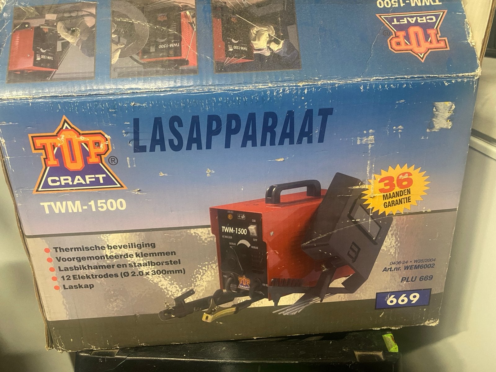 Lasapparaat Top Craft TWM-1500 - Zo goed als nieuw, Ophalen, Zo goed als nieuw, Minder dan 150 ampère, Elektroden