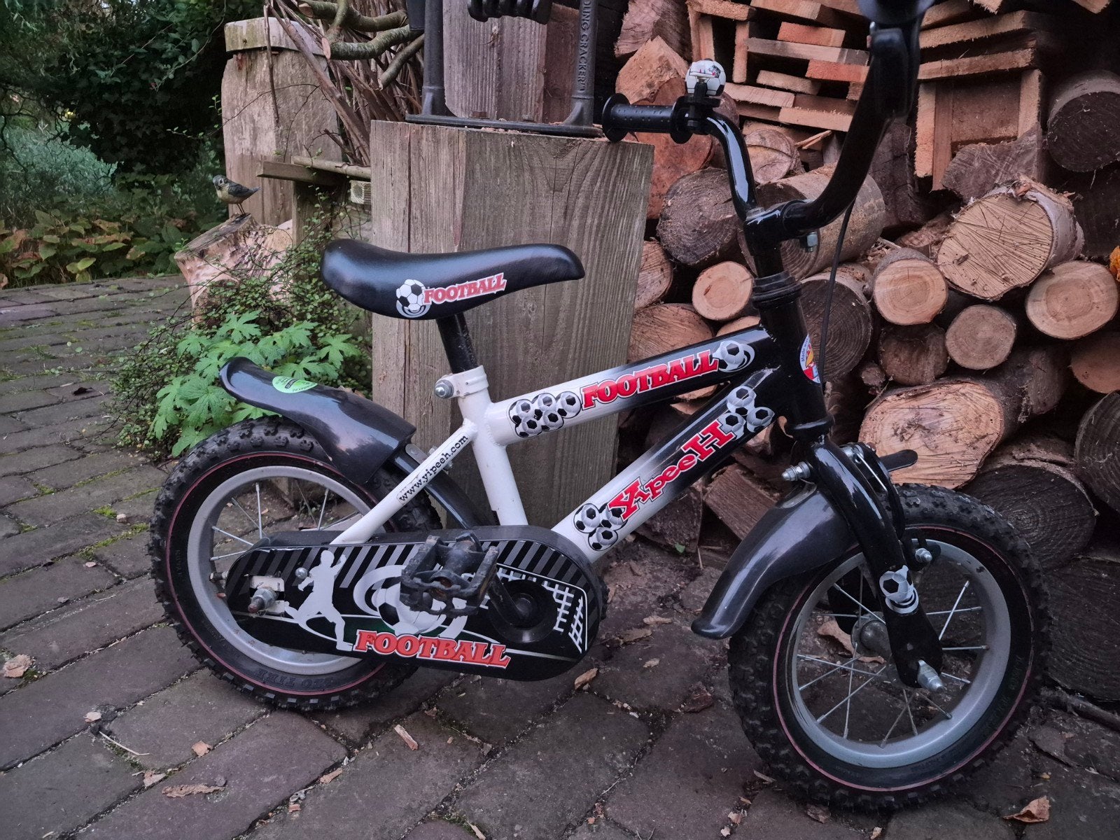 Yipeeh Footbal fiets 12 inch als nieuw, Ophalen, Zo goed als nieuw, 14 inch of minder, Yipeeh