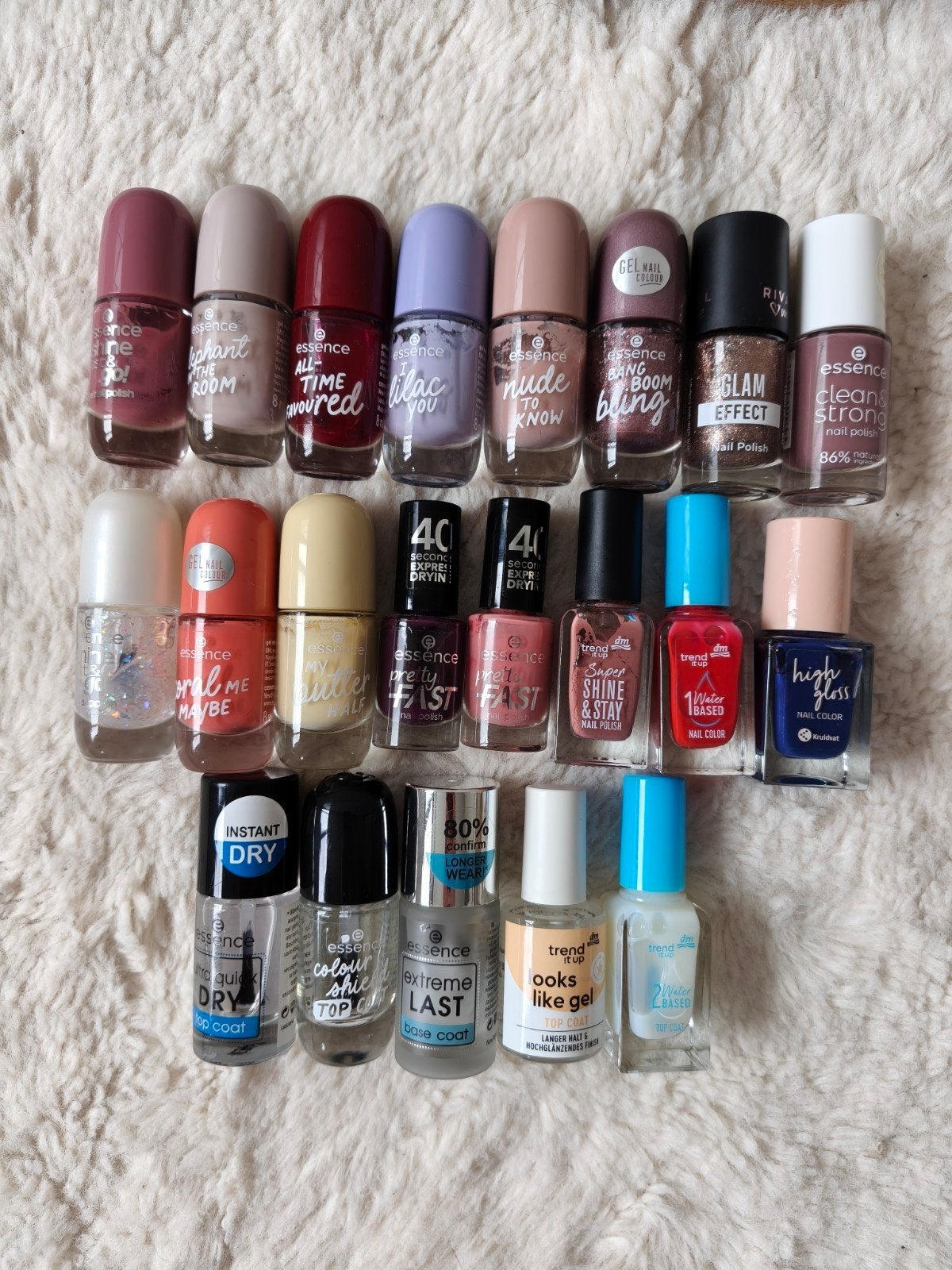 Nagellak set: 16 kleuren + 5 top/base coats, Gebruikt, Ophalen of Verzenden, Toebehoren, Handen en Nagels