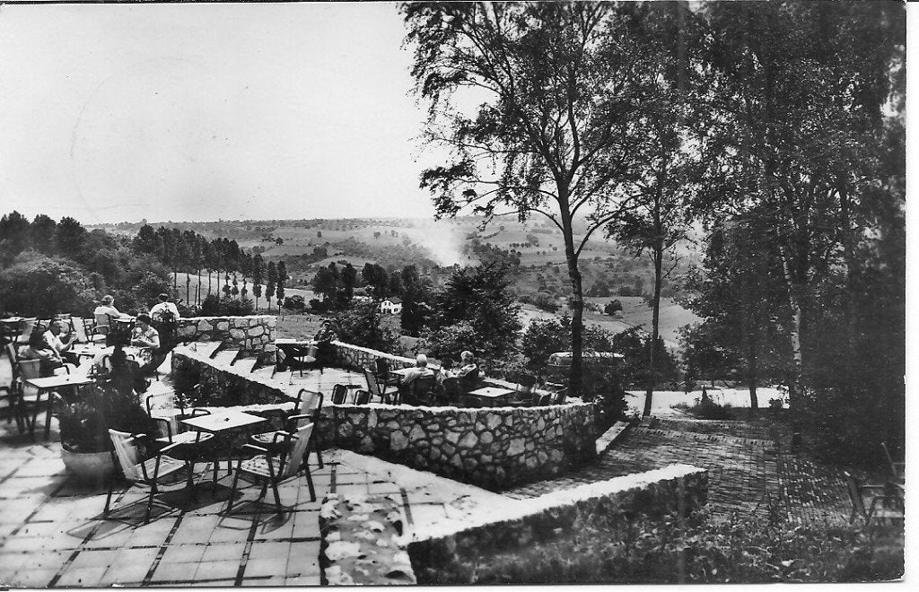 Ansichtkaart Hotel Op den Dries, Slenaken (Gelopen), Ophalen of Verzenden, 1940 tot 1960, Gelopen, Limburg