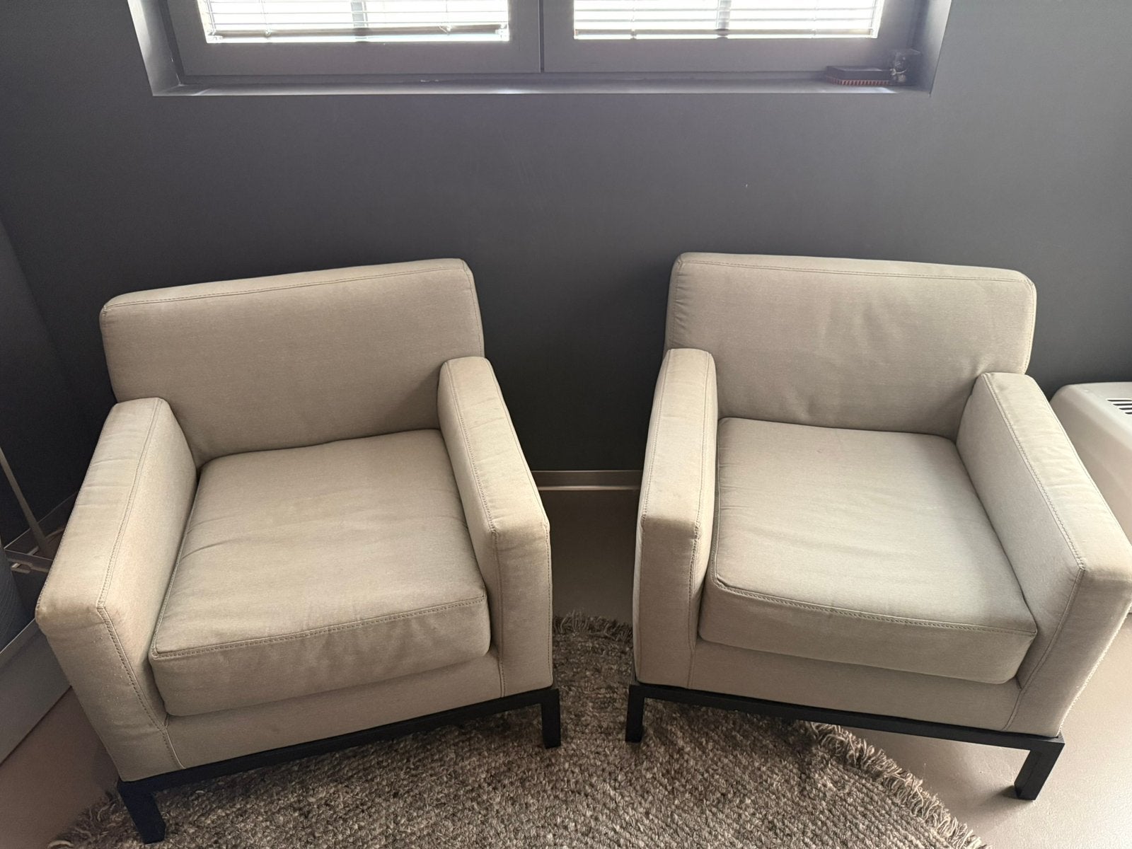 Meridiani Fauteuils, Huis en Inrichting, Ophalen of Verzenden, Zo goed als nieuw, 75 tot 100 cm, 50 tot 75 cm