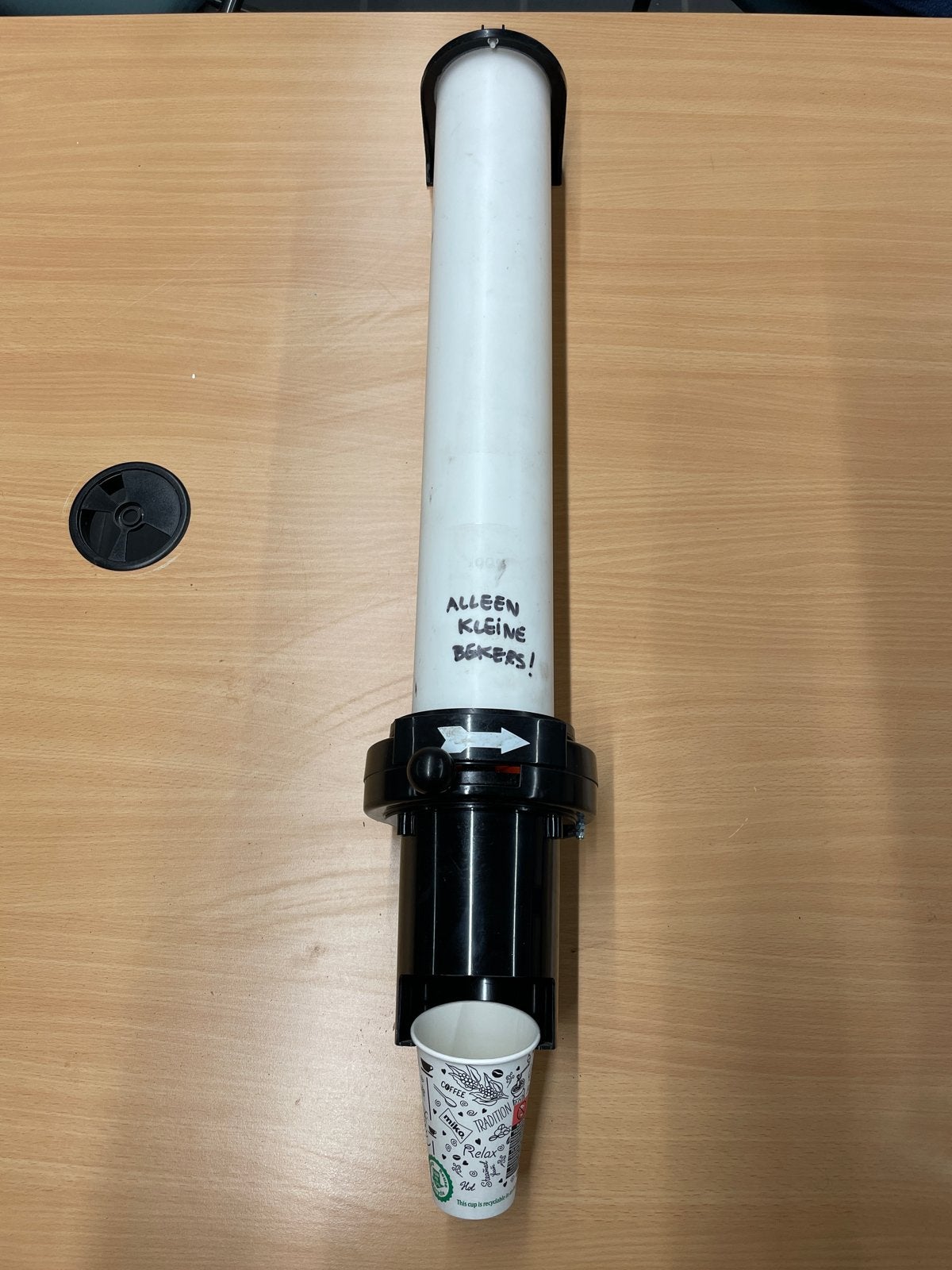 Bekerhouder/dispensor voor kleine bekers, Kunststof, Ophalen of Verzenden, Wit, Overige merken