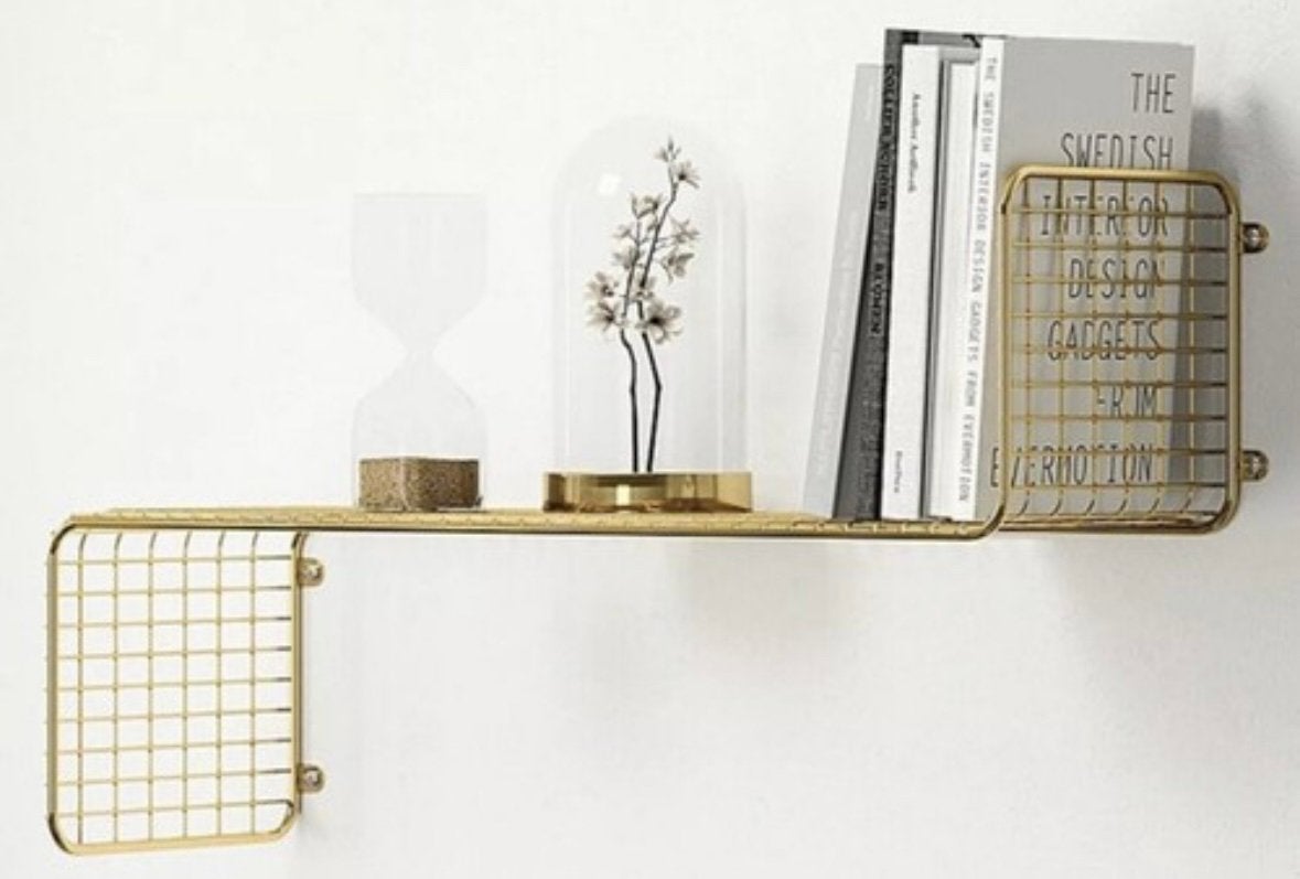 Ikea Svenshult goudkleurige wandplank, 60x20cm, Huis en Inrichting, Woonaccessoires | Wandplanken en Boekenplanken, Ophalen, Zo goed als nieuw