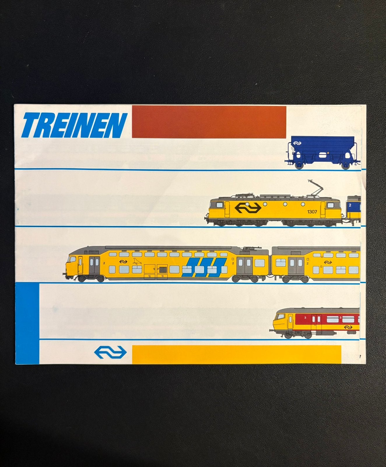 Brochure NS ‘Treinen’ (1987), Ophalen of Verzenden, Zo goed als nieuw, Trein, Boek of Tijdschrift