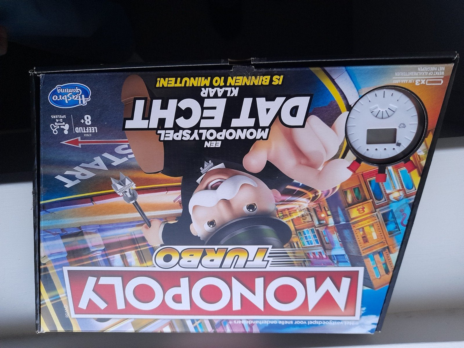 Monopoly Turbo - Het snelle vastgoedspel, Hobby en Vrije tijd, Gezelschapsspellen | Bordspellen, Drie of vier spelers, Ophalen of Verzenden