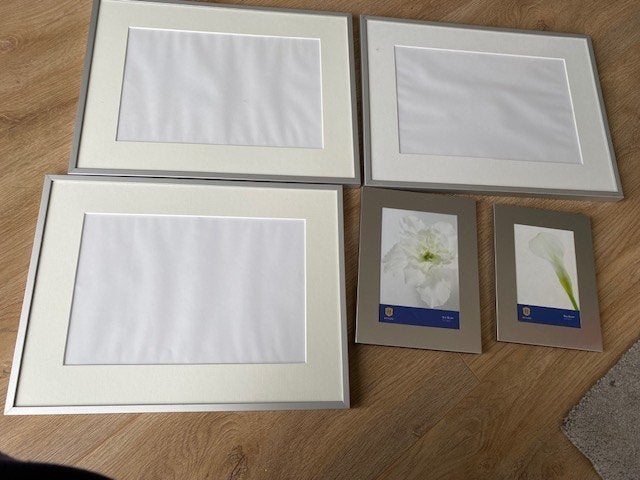 Fotolijsten zilverkleurige rand TEAB, Ophalen, Zo goed als nieuw