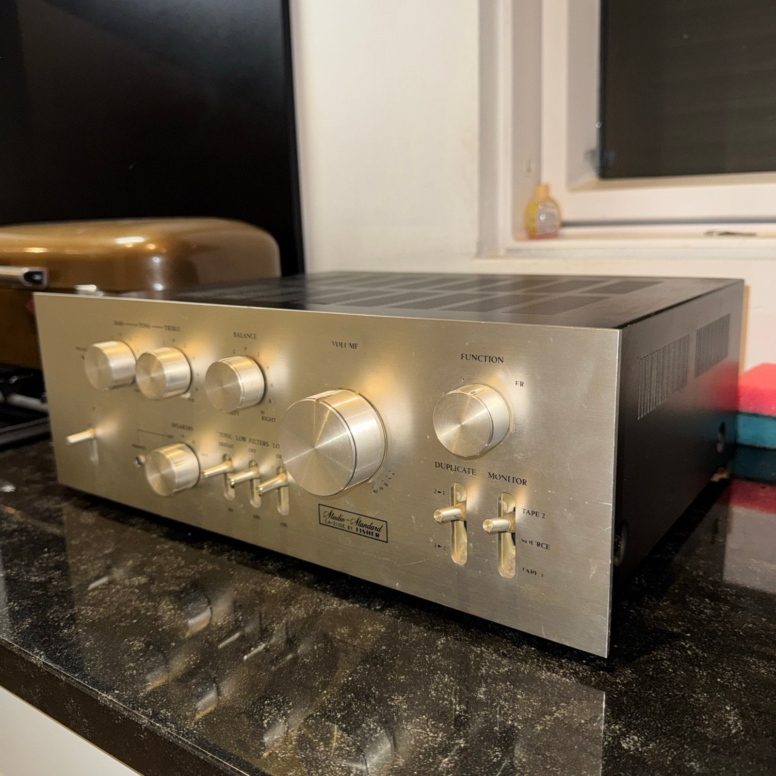 Fisher Studio-Standard CA-2110E Versterker, Overige merken, Gebruikt, Ophalen of Verzenden, 60 tot 120 watt