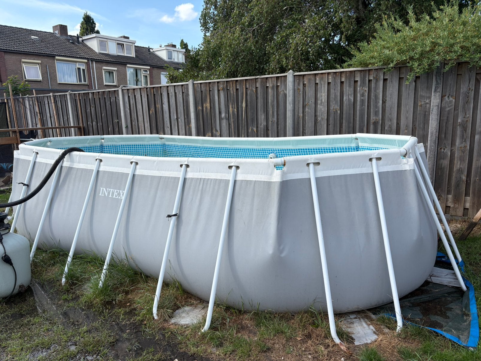 Intex zwembad 5,03m x 2,74m x 1,22m, Gebruikt, 200 tot 300 cm, Ovaal, Ophalen