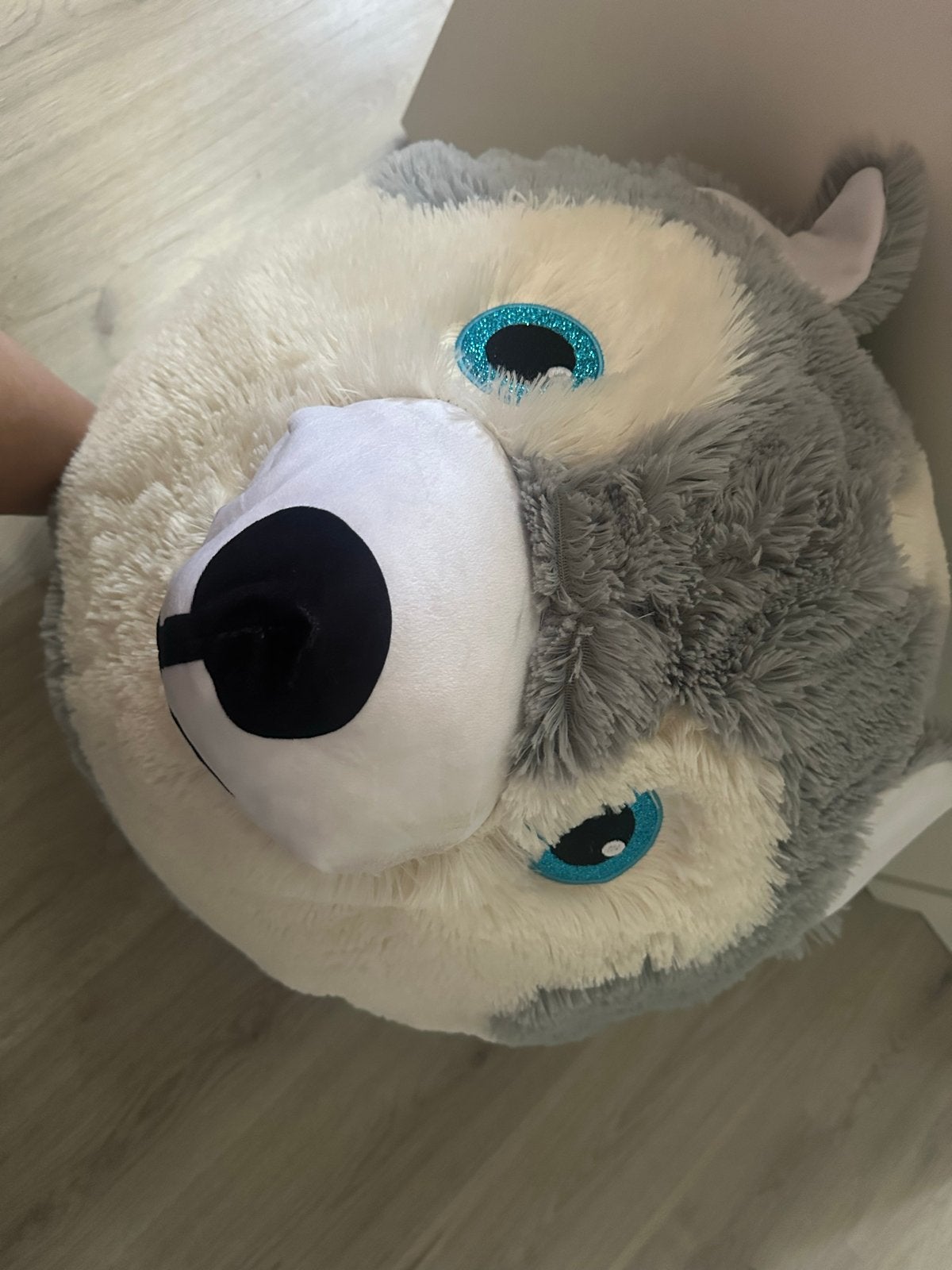 Grote knuffels: Husky en Squirtle, Gebruikt, Grijs, Pokémon, Groot (groter dan 80 cm)