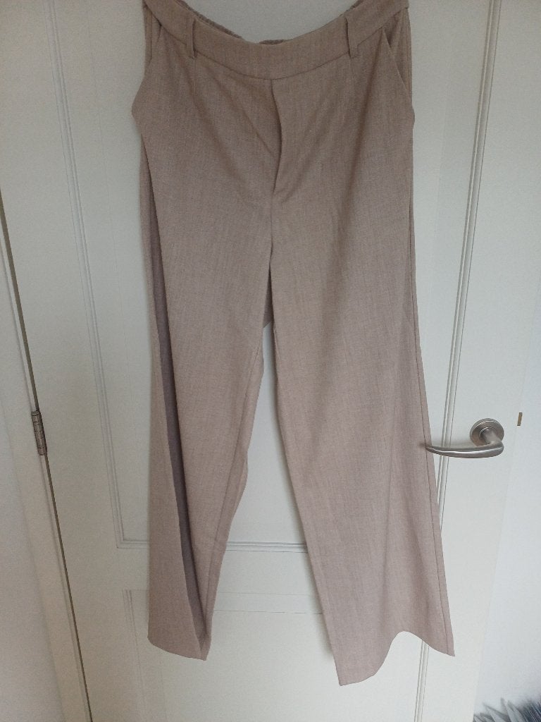 VILA Beige Broek - Nieuw met kaartje, Kleding | Dames, VILA, Verzenden, Beige, Maat 42/44 (L)