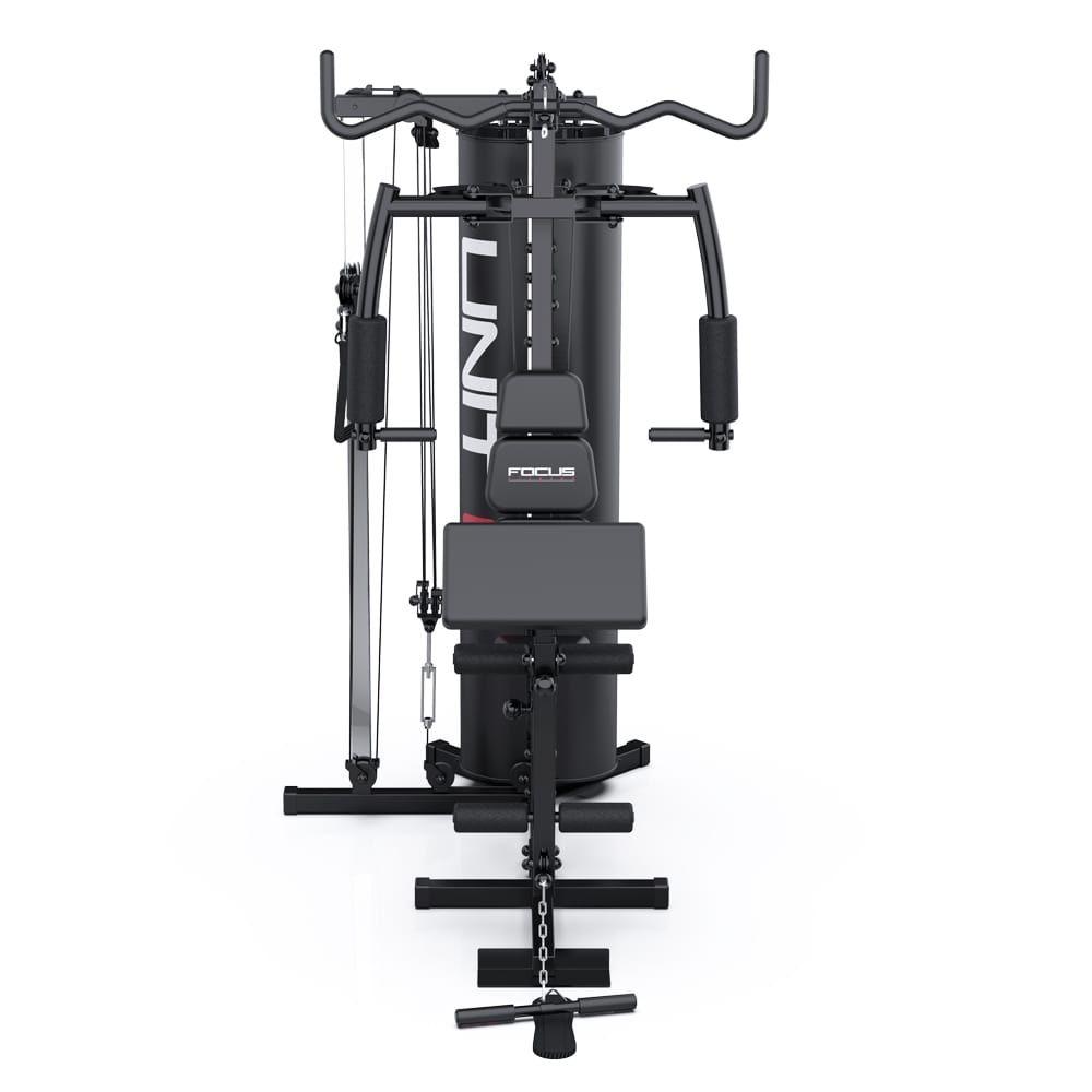 Krachtstation met 70 kg gewichten en 60+ oefeningen, Sport en Fitness, Benen, Krachtstation, Nieuw, Ophalen of Verzenden