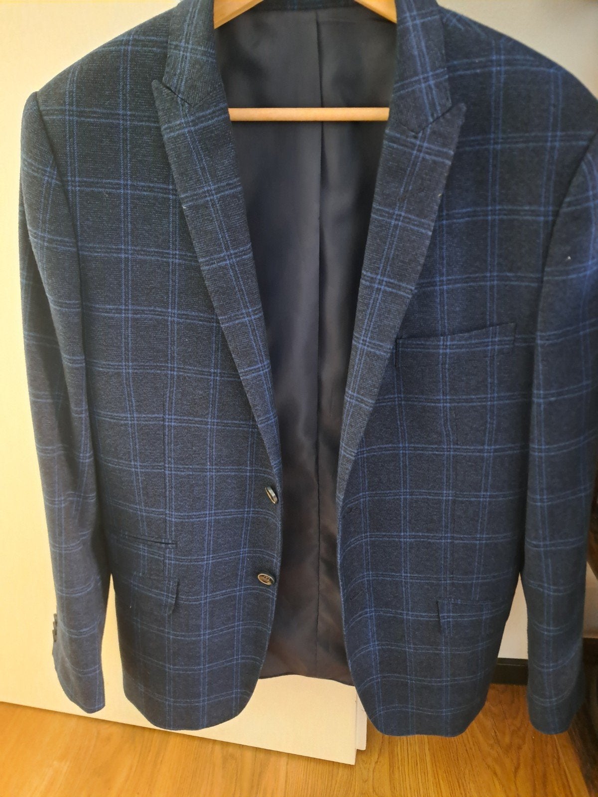 GENTS Colbert - Blauw met ruitpatroon, Blauw, GENTS, Overige maten, Ophalen of Verzenden