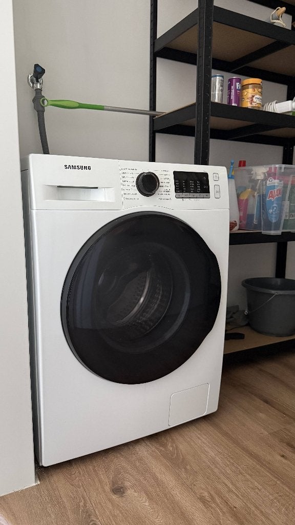 Samsung was-droogcombinatie, 6 tot 8 kg, Ophalen, Zo goed als nieuw, 85 tot 90 cm