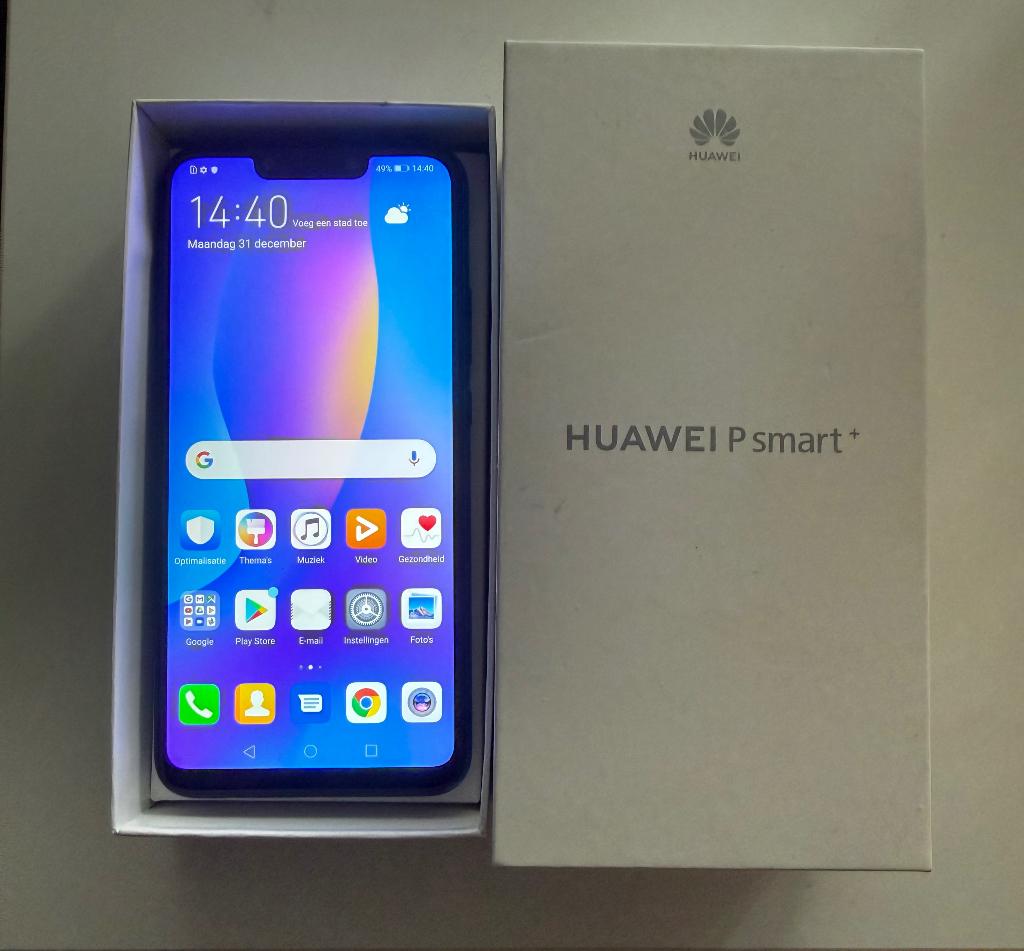 ZGAN Huawei P smart plus 64gb met Android te koop of ruilen, Telecommunicatie, Blauw, Ophalen of Verzenden, Zo goed als nieuw