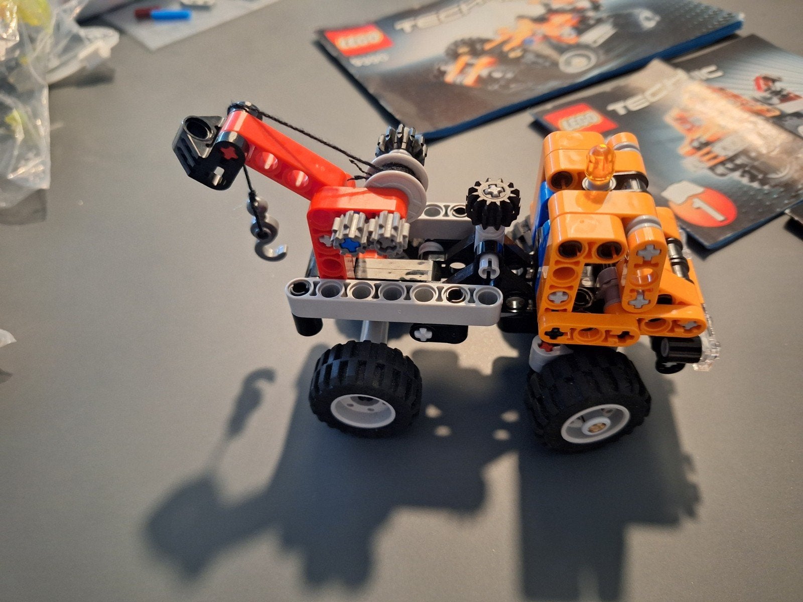 Lego Technic 9390 Takelwagen - Compleet met instructies, Ophalen of Verzenden, Zo goed als nieuw, Overige merken