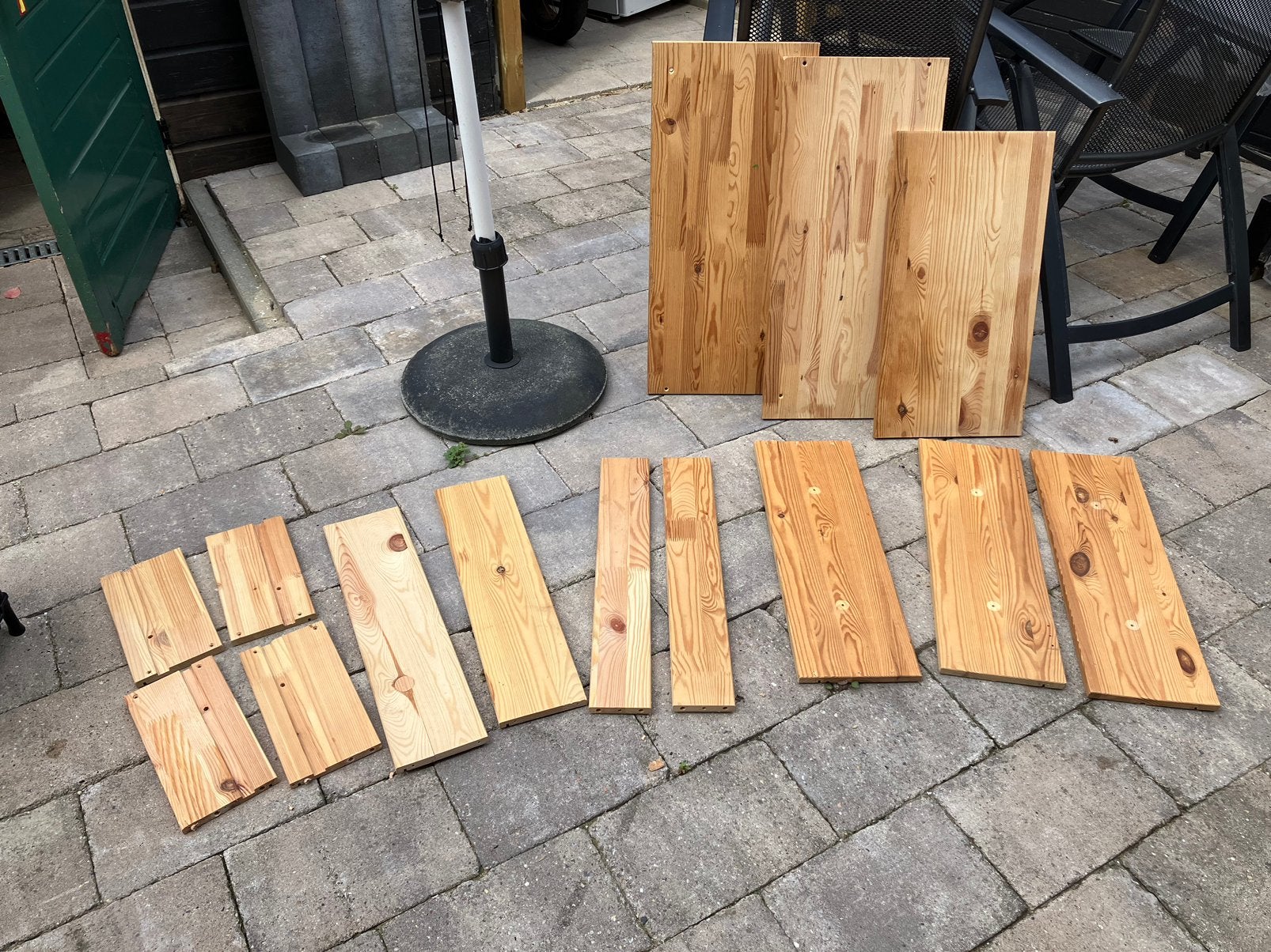 Onbehandeld grenen planken, Minder dan 25 mm, Ophalen of Verzenden, Zo goed als nieuw, Plank