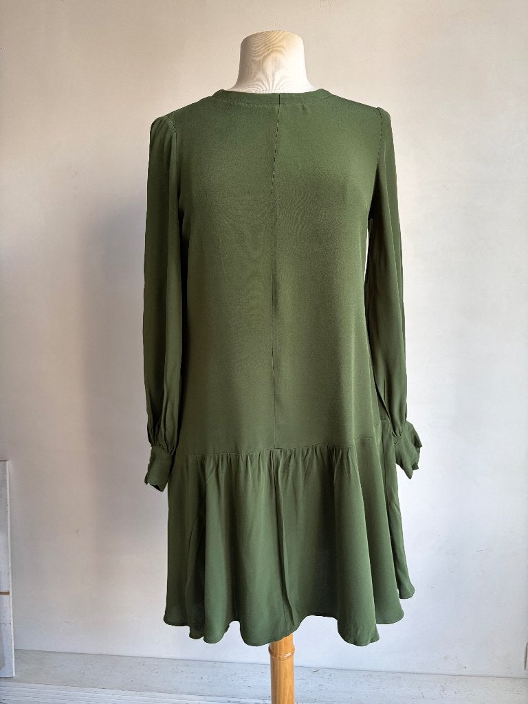 vanilia jurk groen maat 36, Verzenden, Vanilia, Zo goed als nieuw, Knielengte