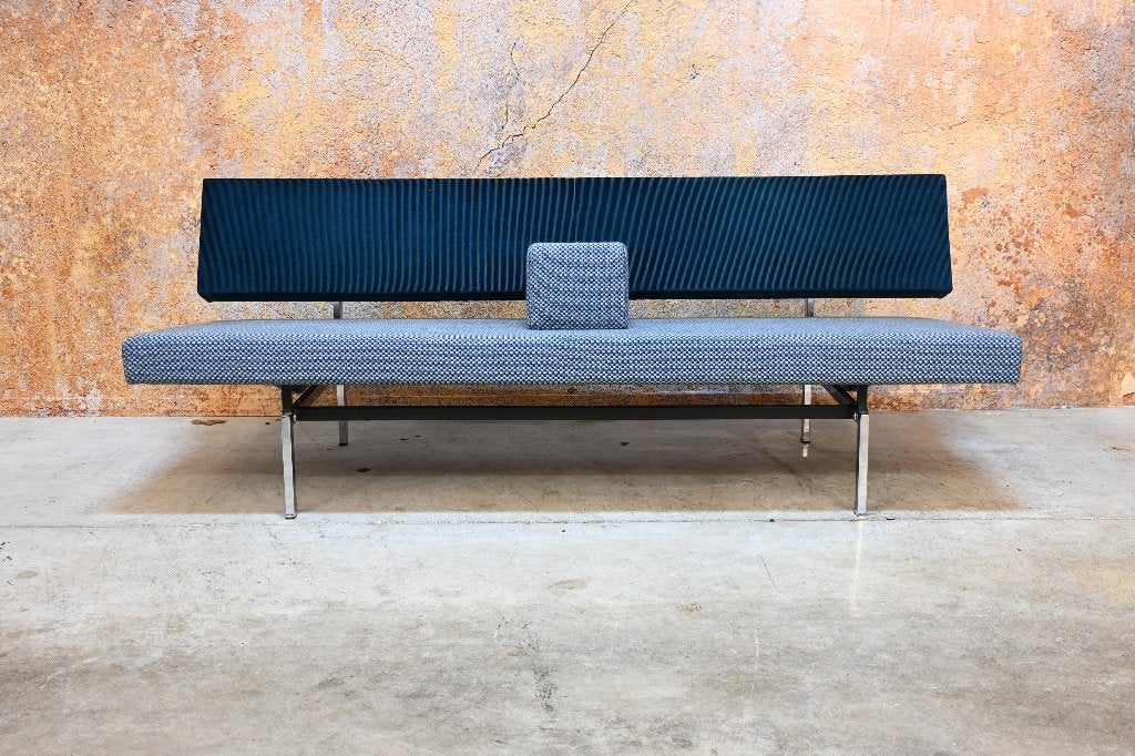 ZGANieuw fraaie stoffen Gispen 540 design (slaap) bank, Gipsen, 150 tot 200 cm, Gipsen, 75 tot 100 cm