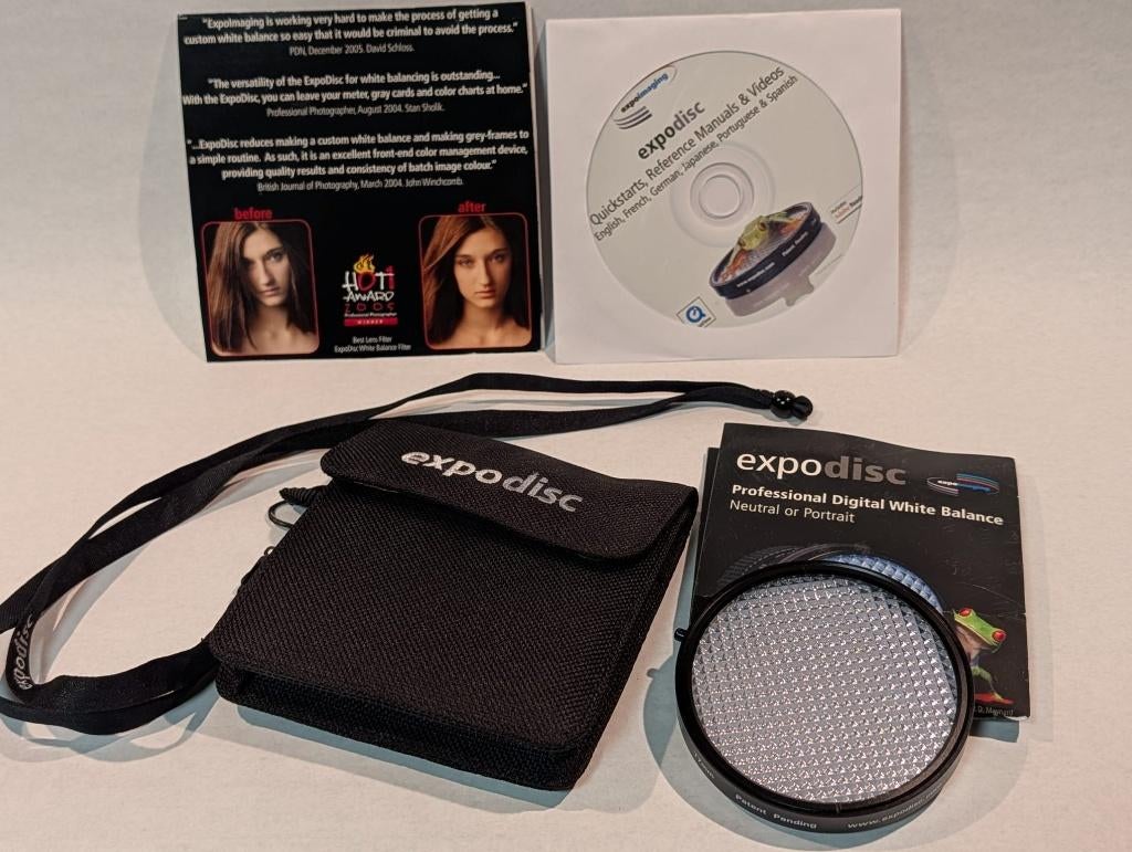 Expodisc 77mm + CD – Professionele witbalans tool, Ophalen of Verzenden, Zo goed als nieuw