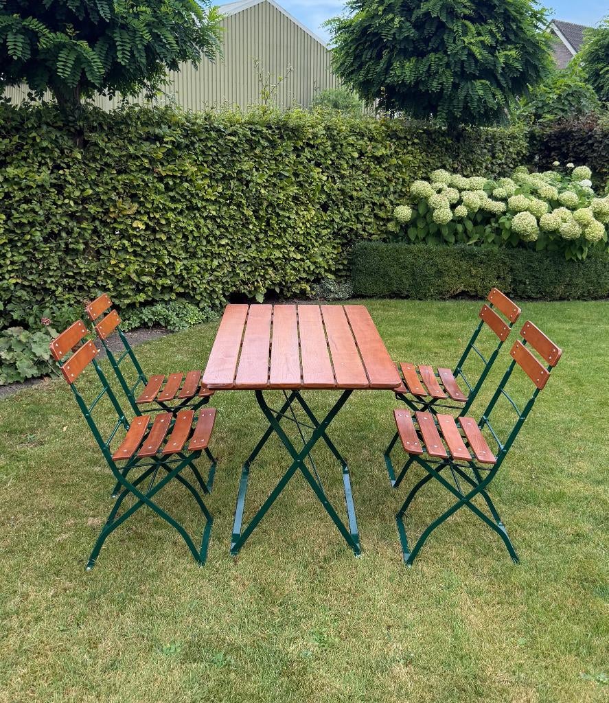 Bistro set | Buiten tafel | Tuinset | Tafel + stoelen partij, Ophalen, Gebruikt, Overige materialen, 2 zitplaatsen