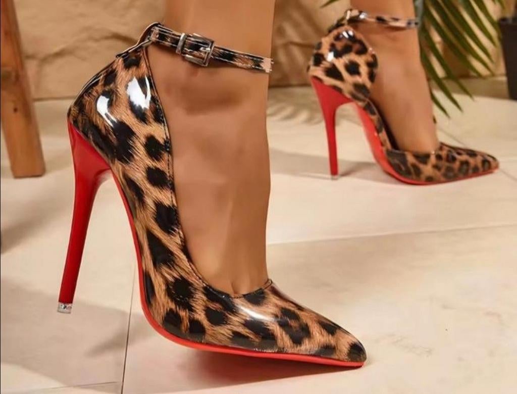 Luipaardprint pumps, tm 46, Kleding | Dames, Schoenen, Verzenden, Nieuw, Pumps