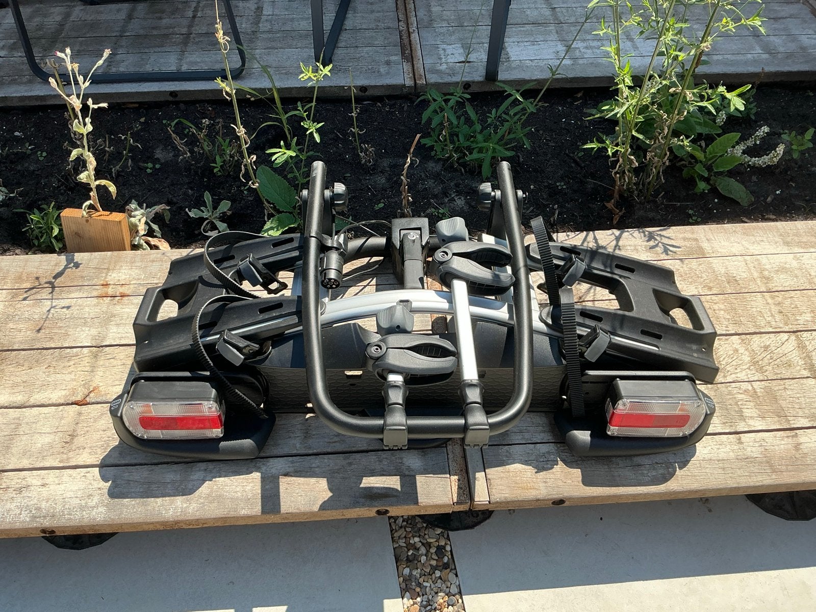 Thule VeloCompact 925 kantelbare fietsendrager, Auto diversen, Fietsendragers, Ophalen, Elektrische fiets, Zo goed als nieuw, 2 fietsen