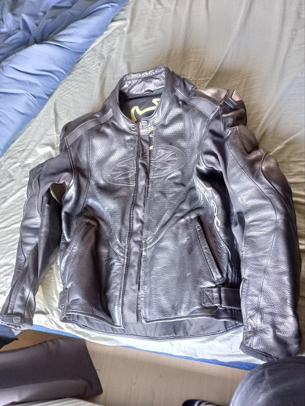 Leren motorjas en -broek (combipak) - IXS RXC Division, RXC Division, Ophalen of Verzenden, Tweedehands, Heren