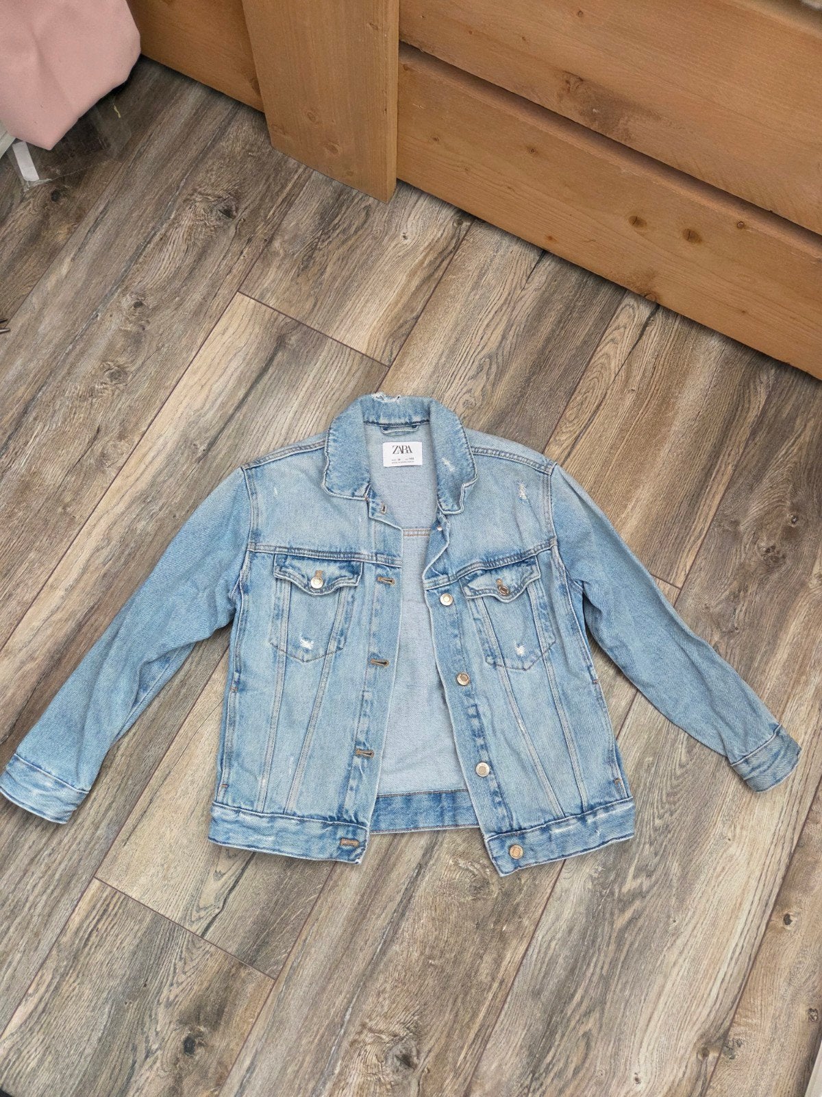 Zara spijkerjasje maat 140, Kinderen en Baby's, Kinderkleding | Maat 140, Gebruikt, Jongen of Meisje, Ophalen of Verzenden, Zara