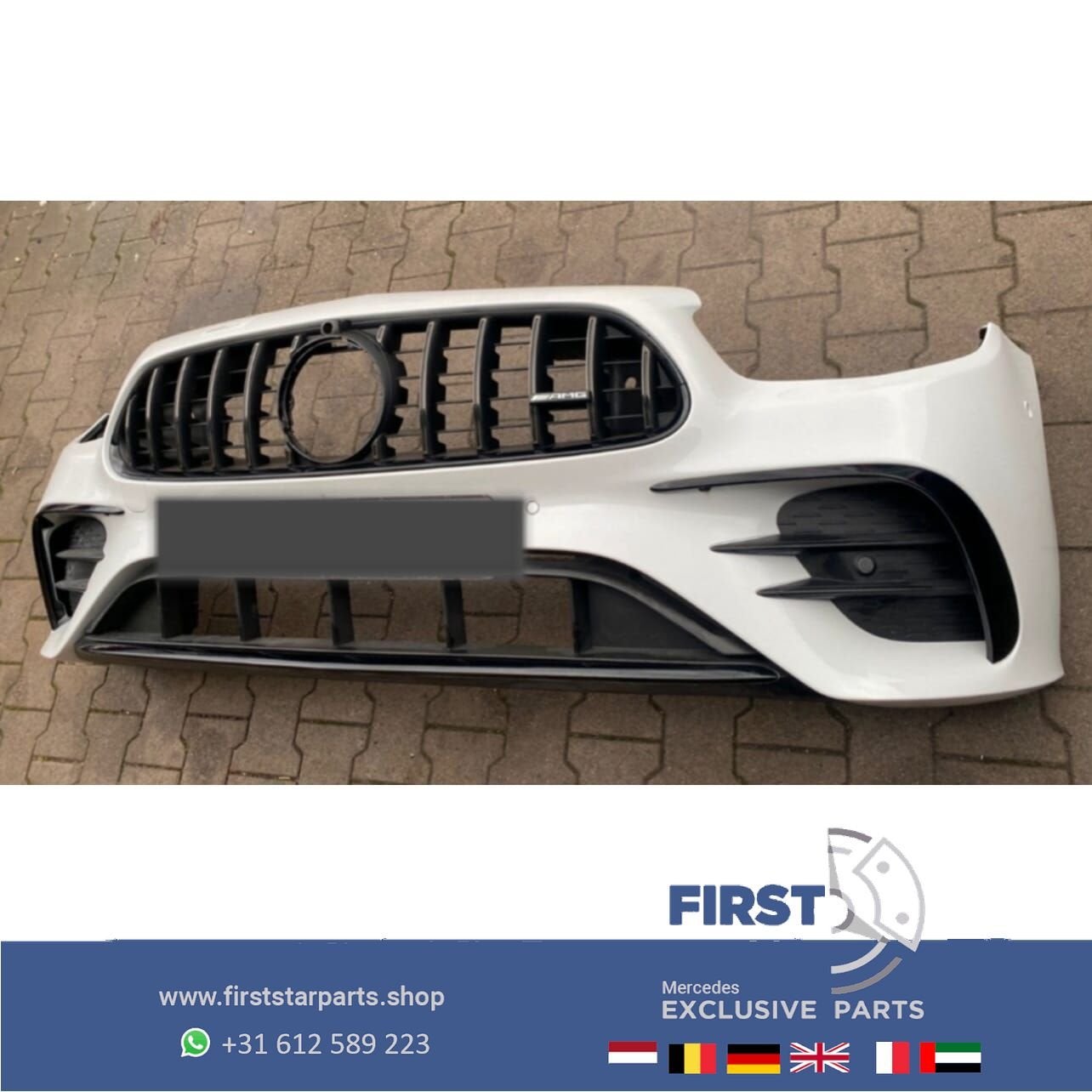 A2388855401 W213 AMG BUMPER W238 E43 E53 FACELIFT AMG VOORBU, Gebruikt, -, Voor, Ophalen of Verzenden