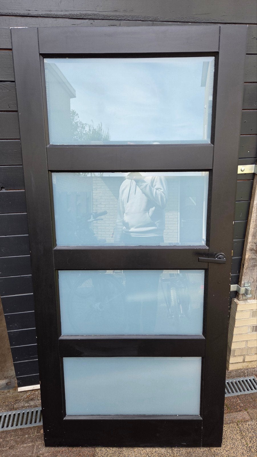 Te Koop opdekbinnendeur(rechts dr.) GRATIS, Doe-het-zelf en Verbouw, Deuren en Horren, Ophalen, Gebruikt, 80 tot 100 cm, Binnendeur