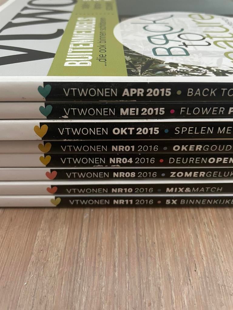 VT Wonen | magazines 2015 2016 - stapel tijdschriften, Ophalen of Verzenden, Gelezen, Sport en Vrije tijd