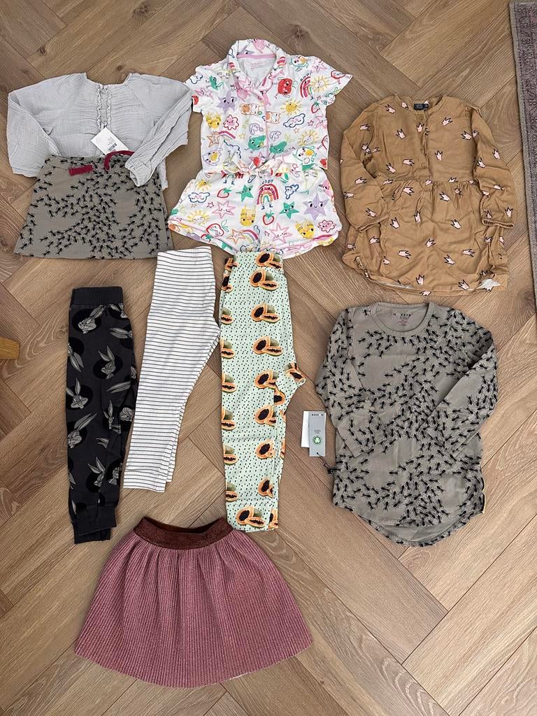 Kledingset meisje maat 104/110 - Zara, Noesser, Primark, Bab, Ophalen of Verzenden, Gebruikt, Meisje, Setje