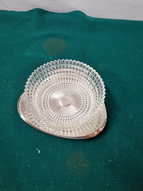 Bonbonschaaltje kristal zilverplated, Ophalen of Verzenden, 'T Olde Gre-j, Info@toldegrej.nl, Endepoelstraat 20f Didam