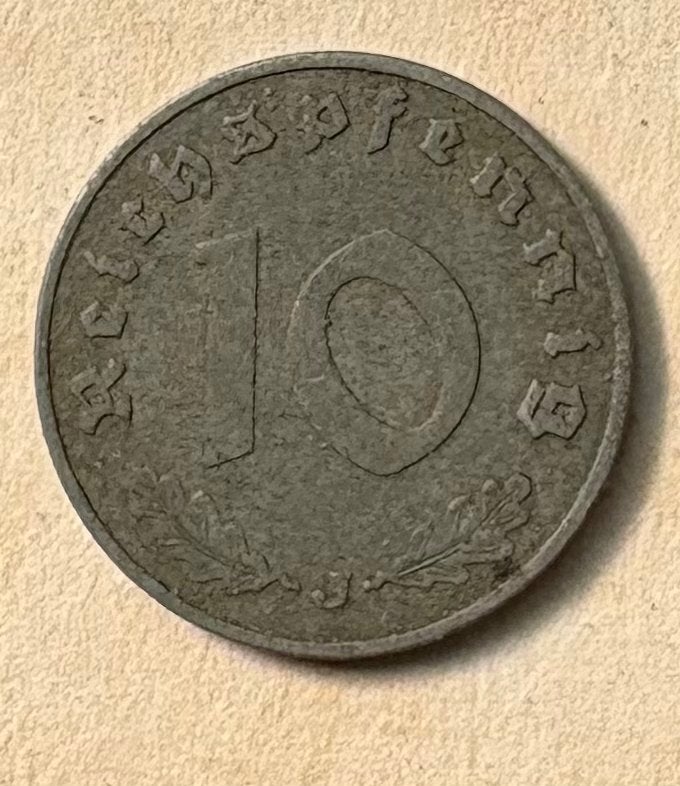Ori Duitse 10 Reichspfennig munt uit 1940J, Ophalen of Verzenden, Duitsland, Losse munt