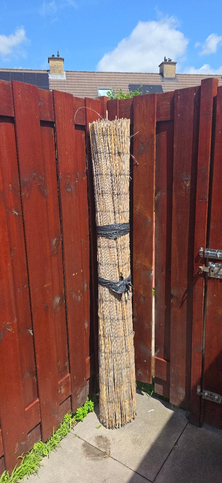Bamboe schuttingrol / tuinscherm, Ophalen, Gebruikt, Minder dan 3 meter, 1 tot 2 meter