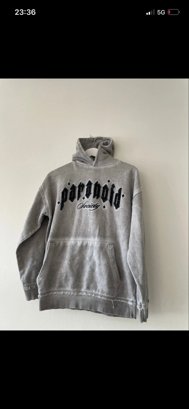 Paranoid Society Oversized Hoodie - Zo goed als nieuw, Ophalen of Verzenden, Zo goed als nieuw, Grijs