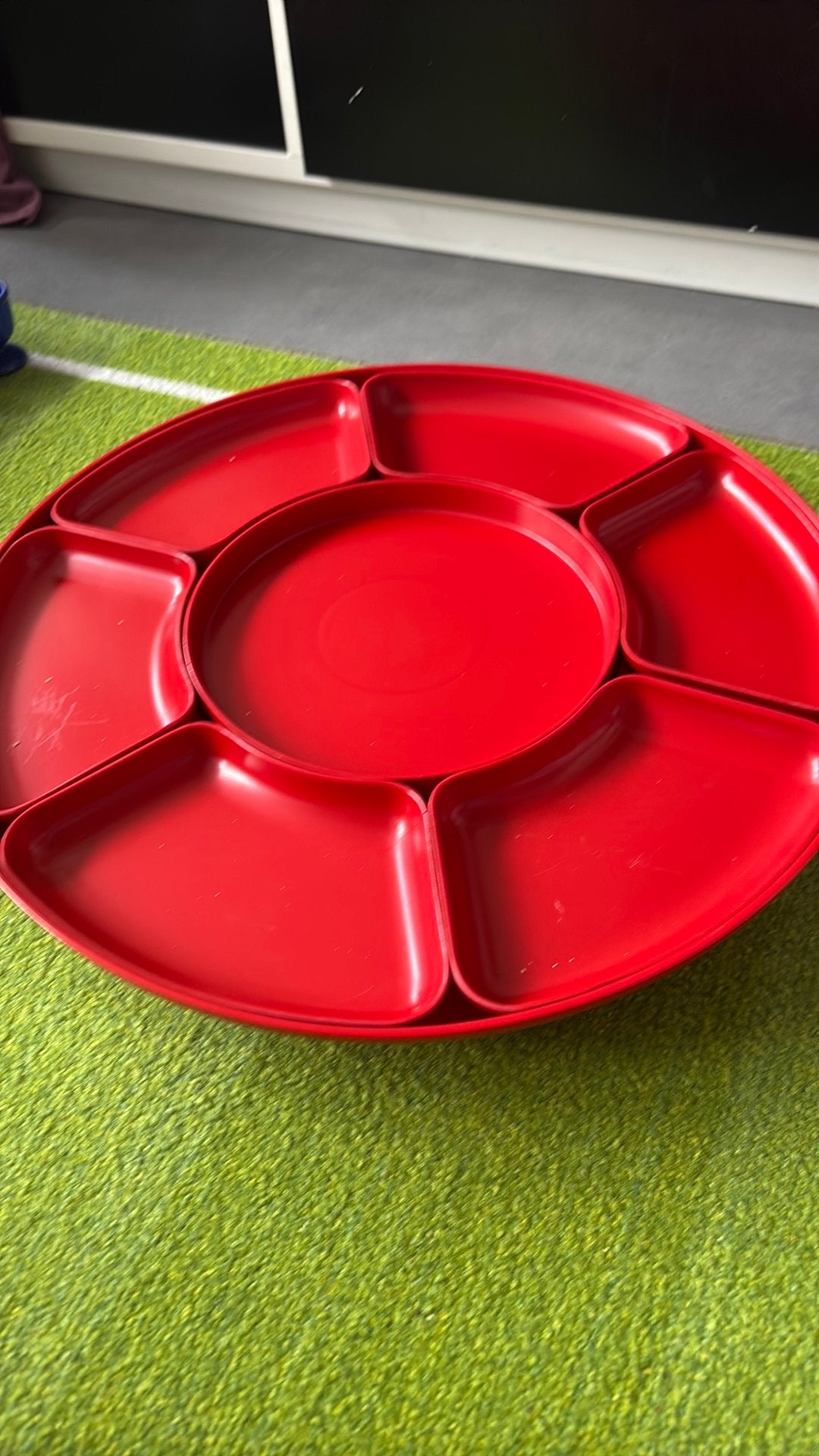 Vintsge snackschaal draaibaar, Ophalen of Verzenden, Overige materialen, Overige stijlen, Schaal of Schalen