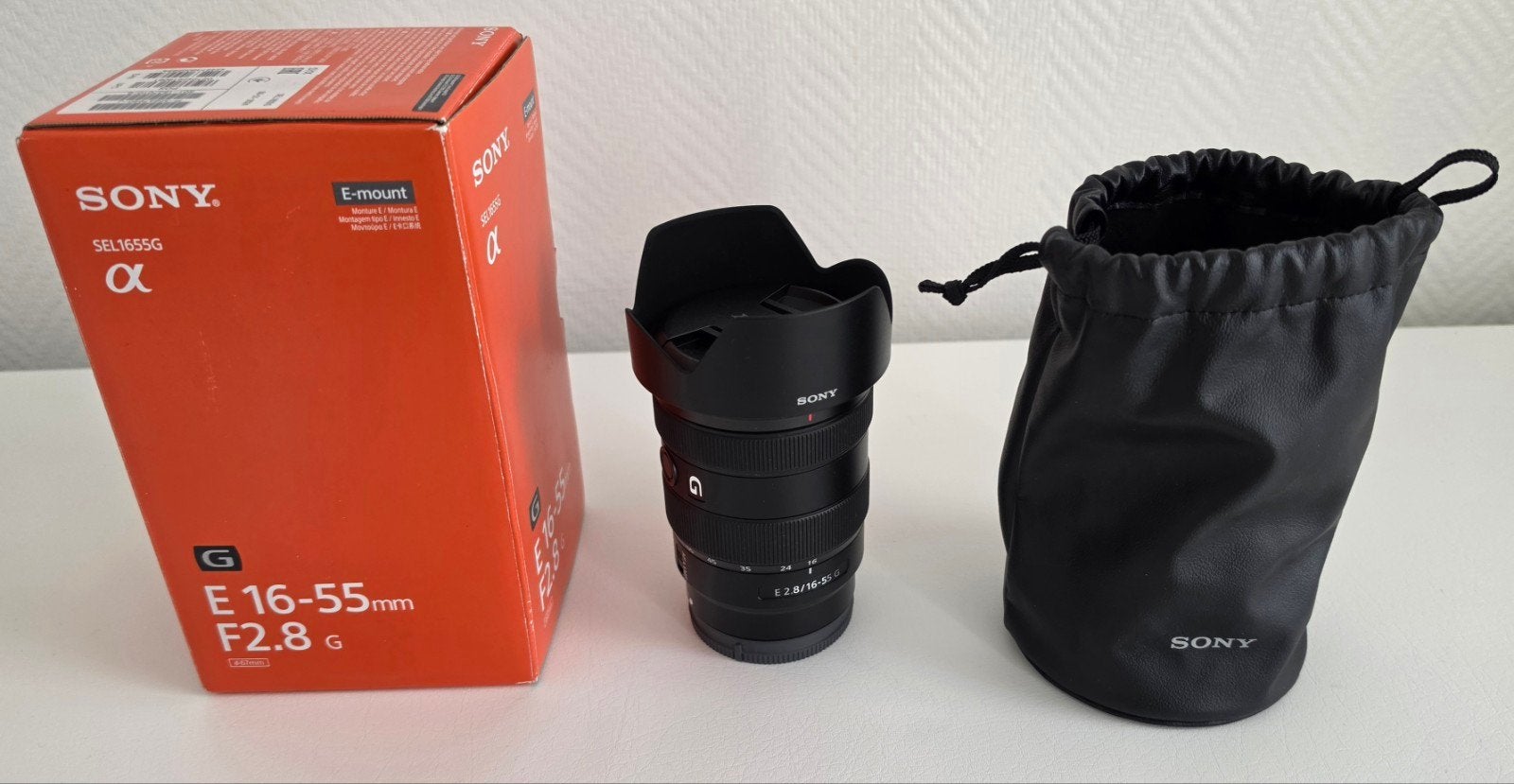 Sony E 16-55mm F2.8 G – Nieuwstaat – Compleet met doos, Ophalen, Zo goed als nieuw, Sony, Standaardlens