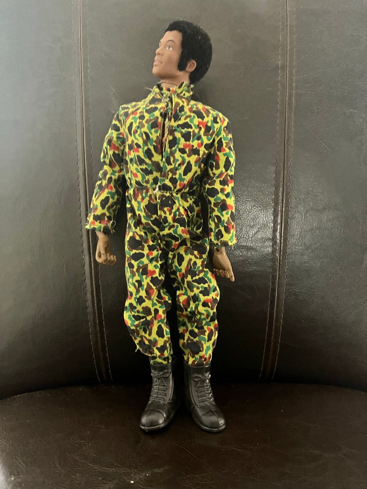 Vintage G.I. Joe actiefiguur in camouflagepak, Verzenden, Gebruikt