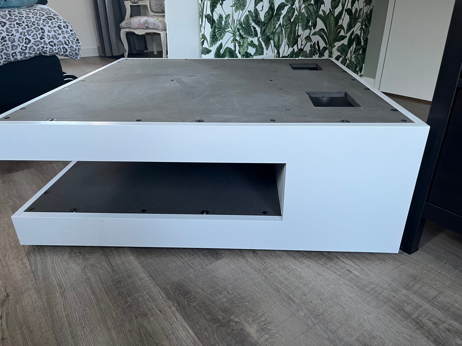 Salontafel wit, mer Karat, in nieuwstaat., Ophalen, Vierkant, Minder dan 50 cm, Modern, design